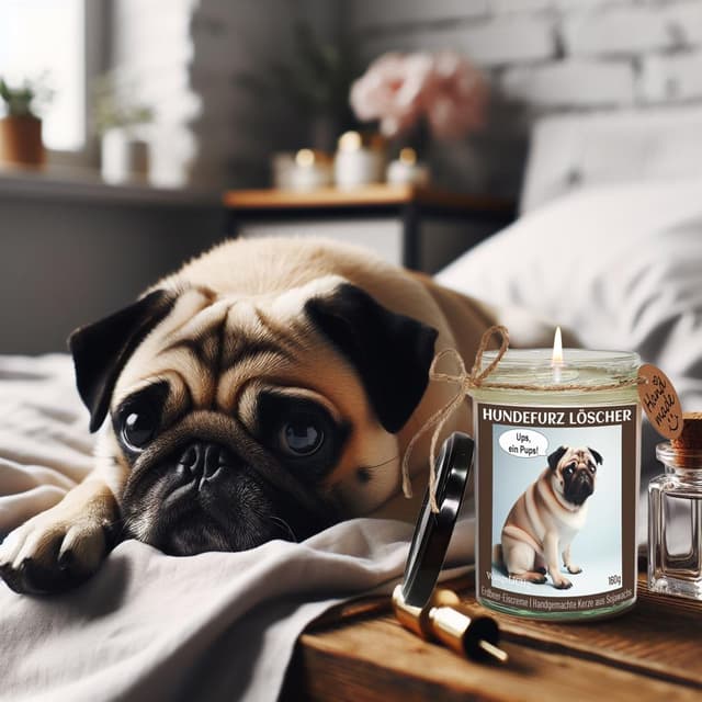 Thumbnail 4 de Hundefurz Löscher Duftkerze Mops 160 g