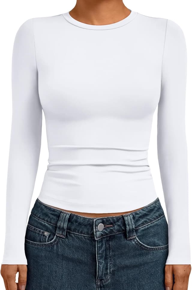 Detalle de AUTOMET Cropped Long Sleeve Top Compression