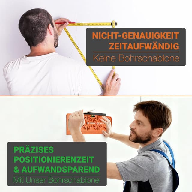 Thumbnail 4 de Plantilla de perforación para enchufe 71 mm con regla 30 cm