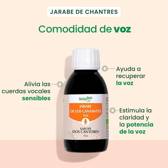 Thumbnail 1 de HERBALGEM Jarabe de los Cantantes 🌿 - Vocales Saludables 250ml