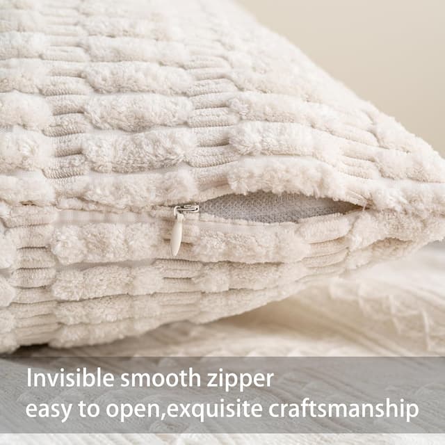 Thumbnail 2 de Aegero 18x18 Corduroy Pillow Covers Pack 🛋