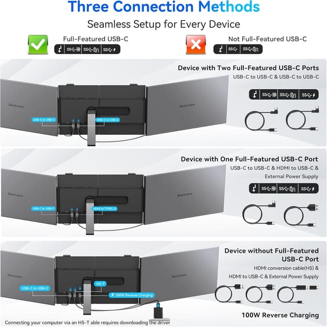 Thumbnail 5 de Blackview DCM6 14" Portable Monitor