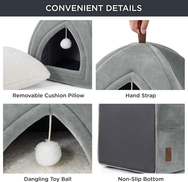 Thumbnail 3 de BEDSURE Katzenhöhle 40x40x40 cm