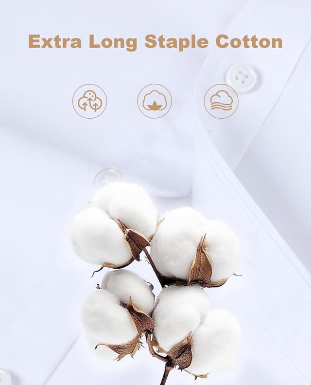 Detalle 2 de DEMEANOR Herren Business-Hemd Langarm (Regular Fit) aus Baumwolle – bügelfrei