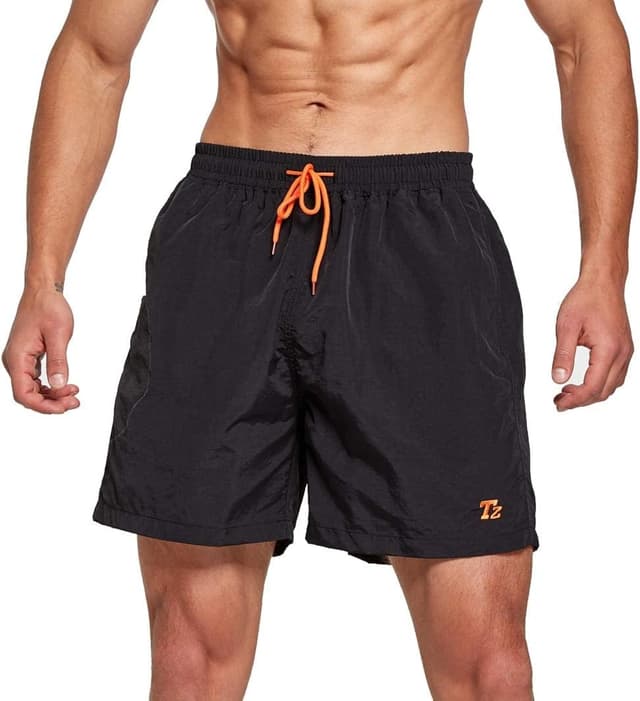 Detalle 2 de Tansozer Men’s Waterproof Quick-Dry Swim Shorts with Mesh Lining and Pockets