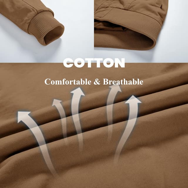 Detalle 2 de KEFITEVD Herren Übergangsjacke mit Stehkragen