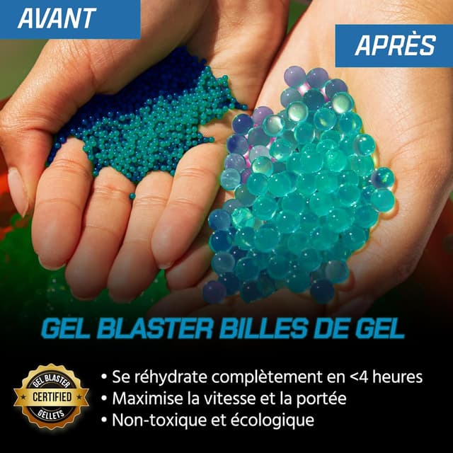 Detalle de Gel Blaster Piranha — pistolet à billes d’eau résistant aux éclaboussures (jouet pour 14 ans et plus)