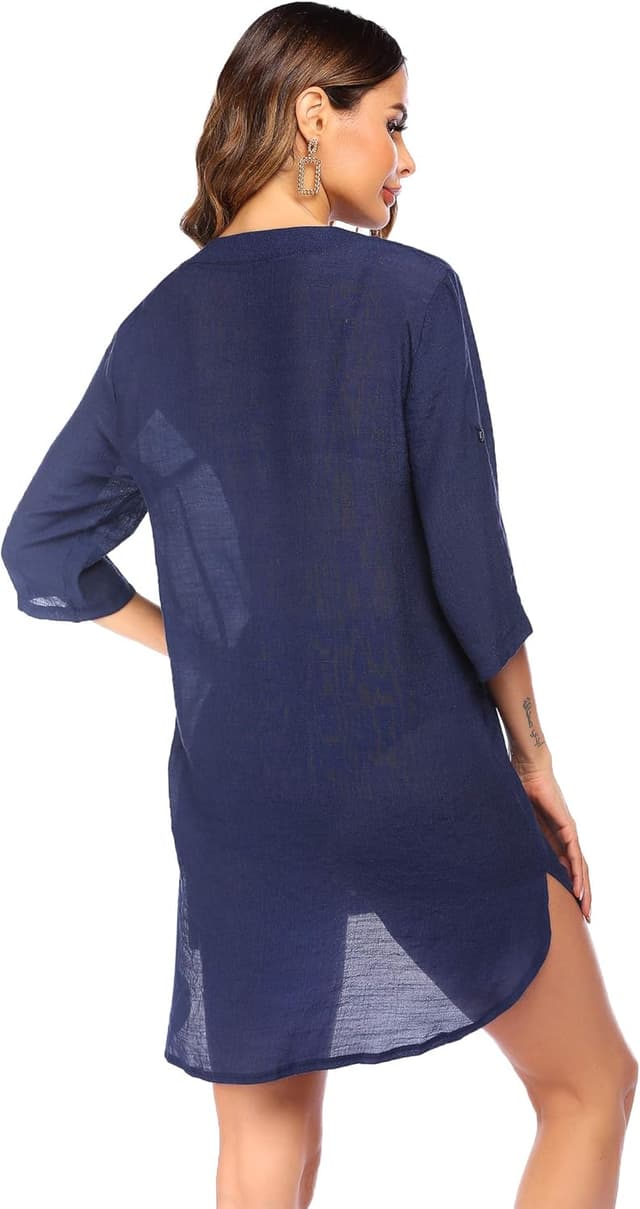 Detalle 2 de Ekouaer cover up de plage femme