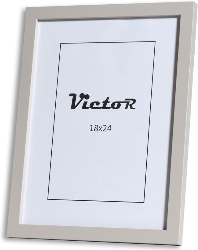 Detalle de Cadre photo Victor Klee 18x24 cm Gris (bois, châssis + verre acrylique) – Simple et Moderne