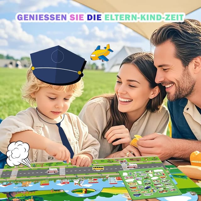 Thumbnail 4 de GUYUCOM 4 Pack Wiederverwendbares 3D-Stickerbuch für Kinder