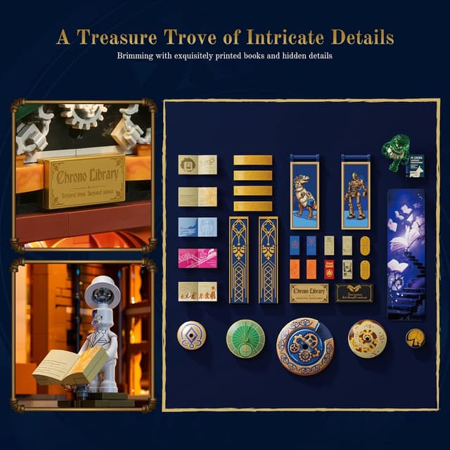 Thumbnail 6 de Lumibricks Zeitriss-Bibliothek LED-Baustein-Set 3187 Teile