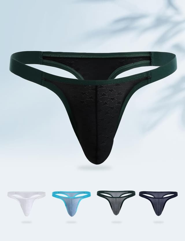 Detalle de Casey Kevin CK2104 Black Low Rise Men’s G-string Thong (XXL)