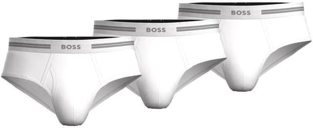 Detalle 2 de Hugo Boss Herren-Slips aus Baumwolle (3er-Pack) – Modell 50475273