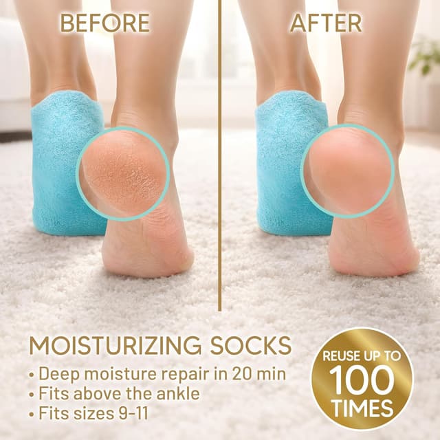 Detalle 2 de Moisturizing Socks Size 9-11