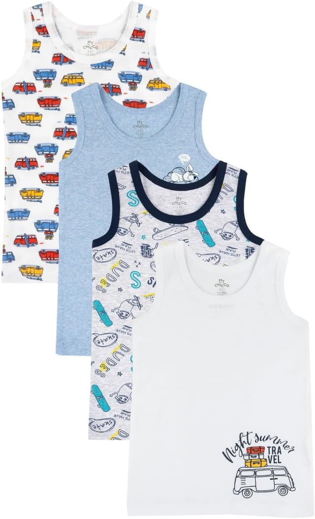 Thumbnail 6 de Chicco débardeurs enfant en coton 4 pièces