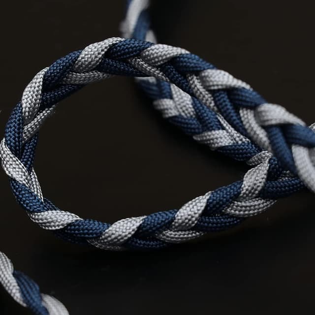 Detalle de Linsoul Tripowin GranVia cavo di ricambio audio OFC 2 m con doppia spina 3.5 mm e 4.4 mm (blu)