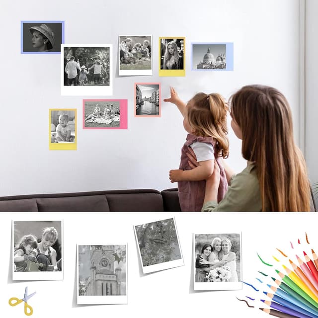 Detalle 2 de 20 rotoli di carta termica 57 x 25 mm per mini stampanti fotografiche (adesivi stampabili) per foto istantanee