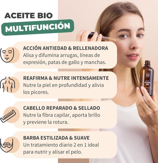 Thumbnail 2 de Bionoble Aceite de Argán Orgánico 100ml 🌿 Puro y Natural