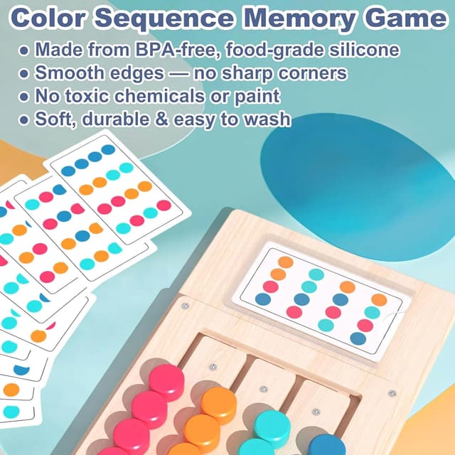 Thumbnail 3 de XYDDXBS Demenz Gedächtnisspiel Holz Memory 12 Karten