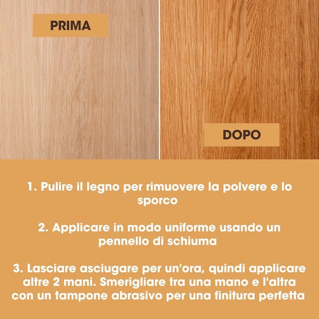 Detalle de Vernice per legno extra forte 500 ml lucida