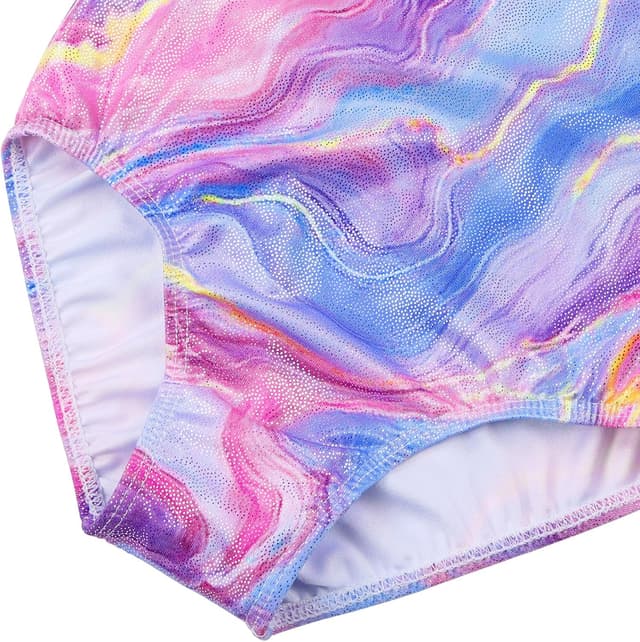 Detalle 2 de ZNYUNE Mädchen Gymnastikanzug mit Farbverlauf