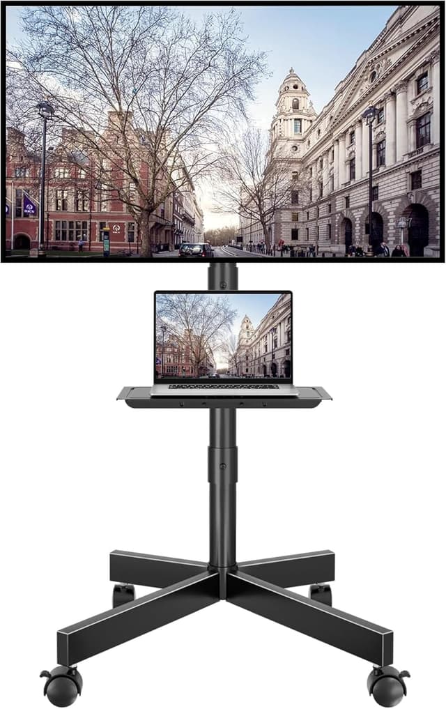 Detalle de BONTEC Mobile TV Stand 23–60in 25kg