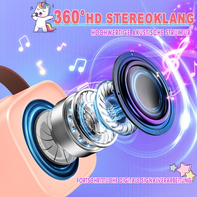 Detalle 1 de Dislocati Karaoke Maschine 2 Mikrofone đ€