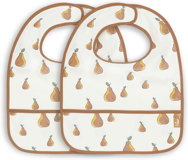 Detalle 2 de Jollein wasserdichtes Lätzchen im 2er-Set mit Klettverschluss im Nacken