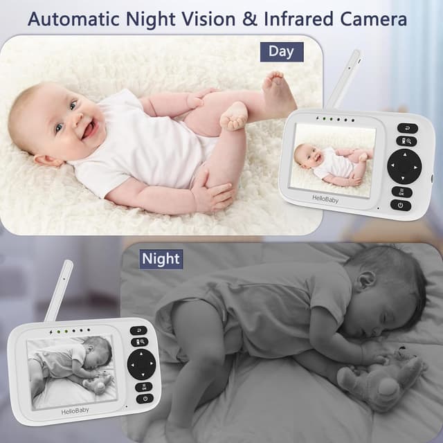 Thumbnail 2 de HelloBaby Baby Monitor Video e Audio 3.2" IPS