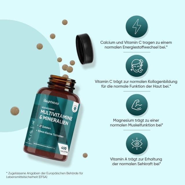 Thumbnail 5 de WeightWorld Multivitamin Tabletten 400 💊