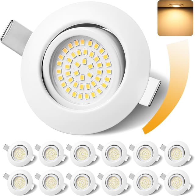 Detalle de GeyouLux LED Einbaustrahler 6 W IP44 Set
