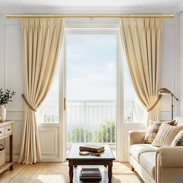 Detalle 2 de IFELS Heavy Duty Curtain Rods 66โ120 in ๐ช