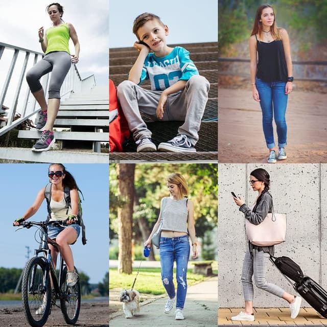 Detalle 2 de UpUGo : 3 paires de lacets plats de 8 mm pour chaussures de sport (8 mm, pour baskets et course à pied)