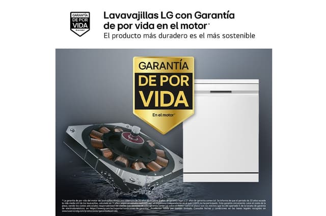 Detalle 2 de LG DB375TXS Lavavajillas integrable A, QuadWash Steam 🎛