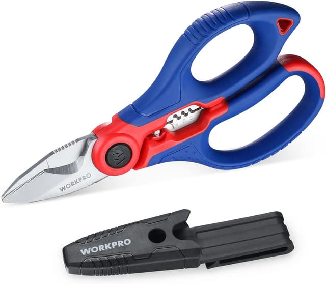 Imagen de WORKPRO Ciseaux d'électricien 163 mm ✂ en OfertitasTOP
