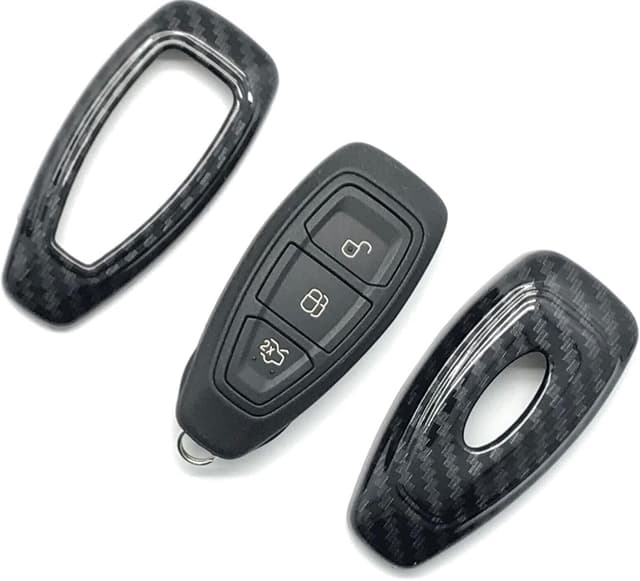 Detalle de Nordecco carbon-fibre style key case cover for Ford Puma ST-Line X (2023–2024) & other listed Ford models