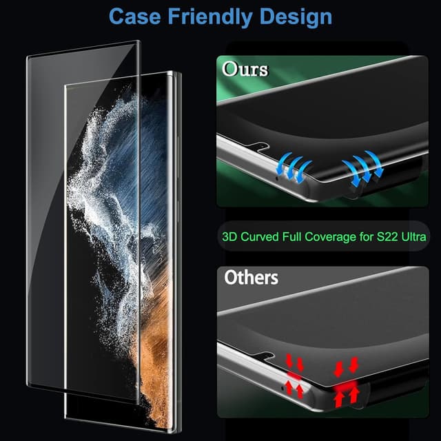 Thumbnail 6 de Galaxy S22 Ultra Screen Protector 3 Pack