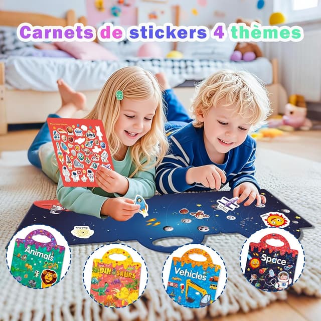 Detalle 2 de GUYUCOM livres d’autocollants réutilisables 4