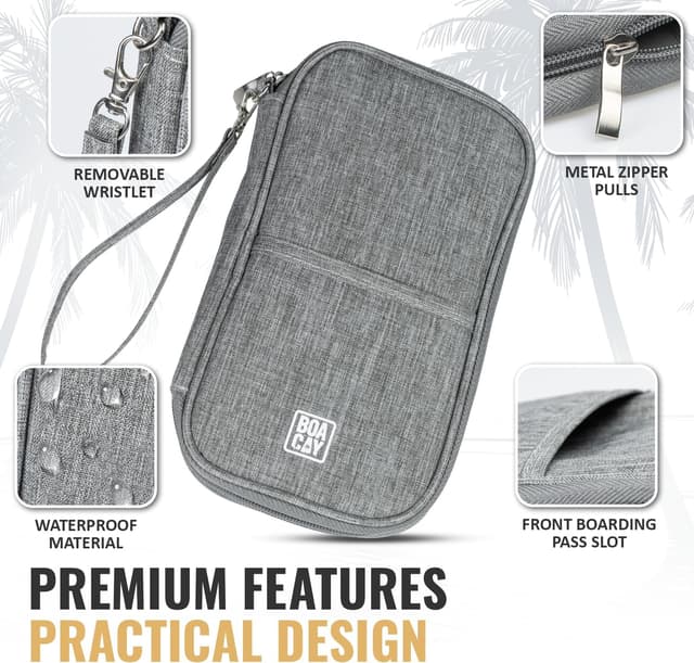 Detalle 2 de Family passport holder RFID wallet 13x22.5cm