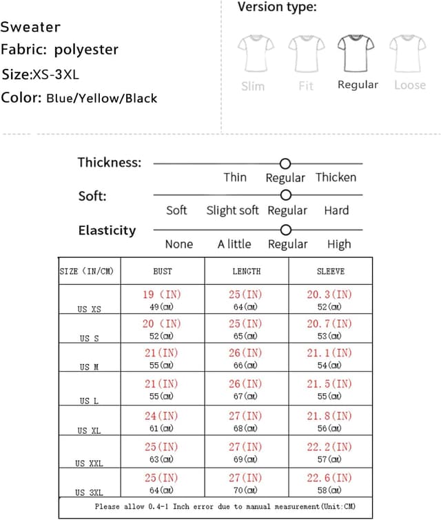 Detalle de GURUNVANI Unisex-Pullover mit Farbverlauf und Rundhalsausschnitt (gedrehte Textur)