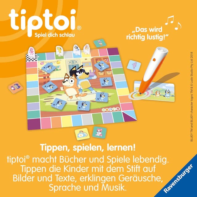 Detalle de tiptoi Spiel Bluey Aufräum-Spaß ab 4