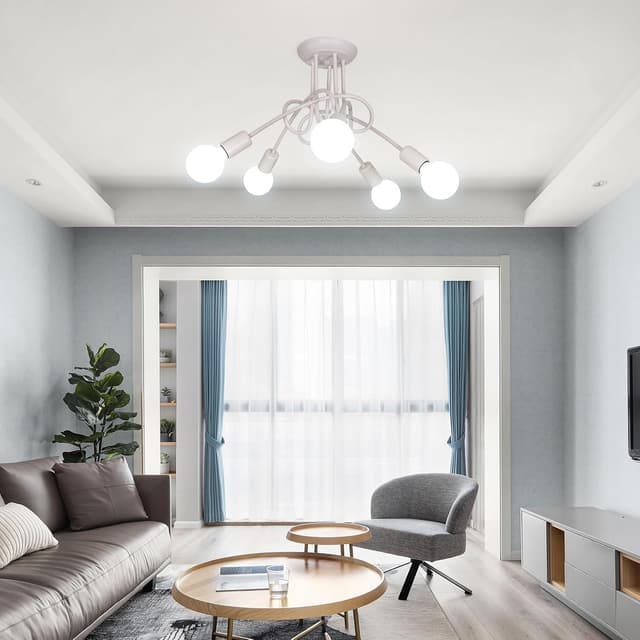 Thumbnail 1 de Toolight Lámpara de Techo Vintage Blanco 5-Luz