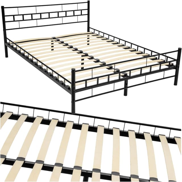 Imagen de tectake Cama Matrimonio 140x200 acero en OfertitasTOP