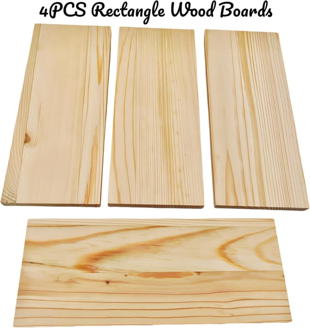 Detalle 2 de Anktily Rechteckige Holzbretter 25 x 10 x 1 cm