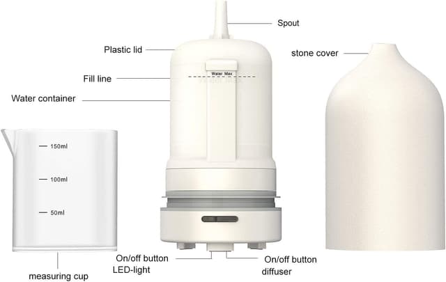 Thumbnail 5 de JESMAY Aroma Diffuser 120ml Keramikdiffusor