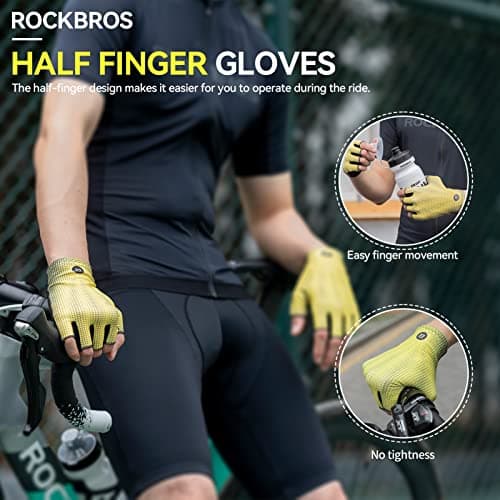 Thumbnail 4 de ROCKBROS Half-Finger Cycling Gloves Breathable