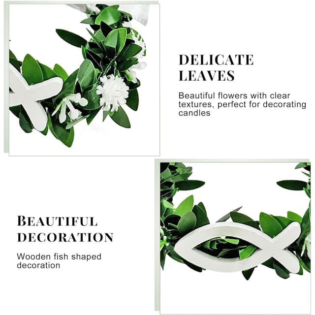 Detalle de Shengruili Tropfschutz für Kommunionkerzen 4 bis 9 cm