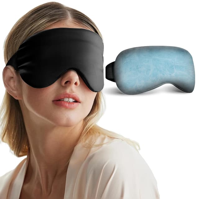 Detalle de Cooling Eye Mask for Dark Circles & Puffiness (Cold Compress, Post-Surgery Relief) — FSA/HSA Eligible