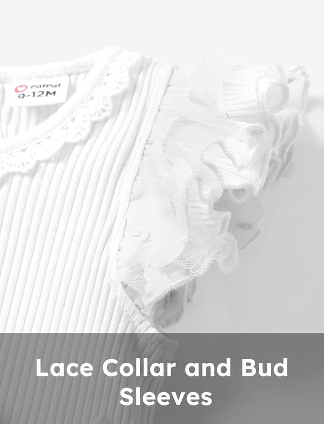 Detalle de PATPAT Manica Corta Baby Girl in Tulle con Pom Pom Party Dress “Princess”