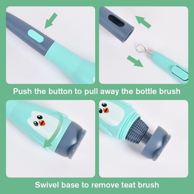 Detalle de Vicloon Baby Bottle Brush 3-in-1 cleaning